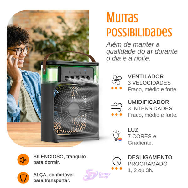 Mini Ar Condicionado Climatizador DS